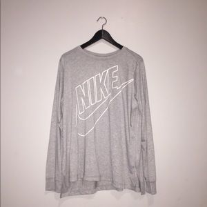 Grey NIKE Cotton T-Shirt